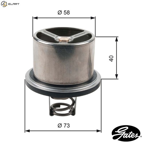 Thermostat coolant th07882 for - th07882,
